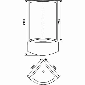 Душевая кабина Arcus Style S-23 100x100 купить в интернет-магазине Sanbest