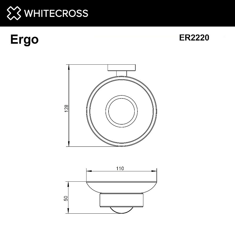Мыльница WhiteCross Ergo ER2220GLB золото брашированное купить в интернет-магазине сантехники Sanbest