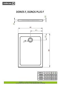 Душевой поддон Radaway Doros Plus F SDRFP1080-01 80x100 белый купить в интернет-магазине Sanbest