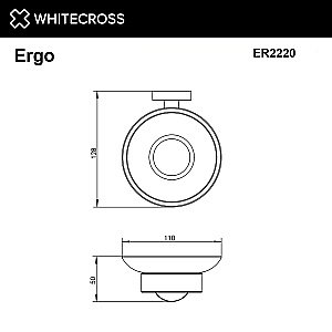 Мыльница WhiteCross Ergo ER2220GLB золото брашированное купить в интернет-магазине сантехники Sanbest