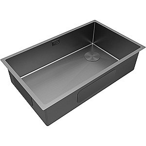 Кухонная мойка Paulmark Next-Skew 74 PM887444-MG серая матовая купить в интернет-магазине сантехники Sanbest