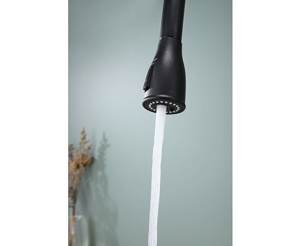 Смеситель для кухни Paulmark Lange La214212-BLM черный  купить в интернет-магазине сантехники Sanbest