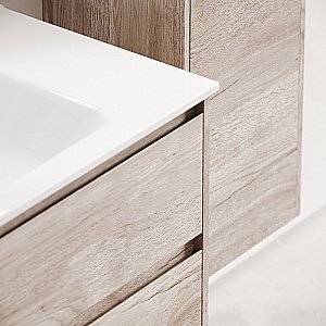 Тумба с раковиной Sancos Libra 120 LB120-2EG дуб галифакс натуральный для ванной в интернет-магазине Sanbest