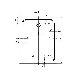 Душевой поддон Vincea VST-2AR-8012 120x80 белый купить в интернет-магазине Sanbest