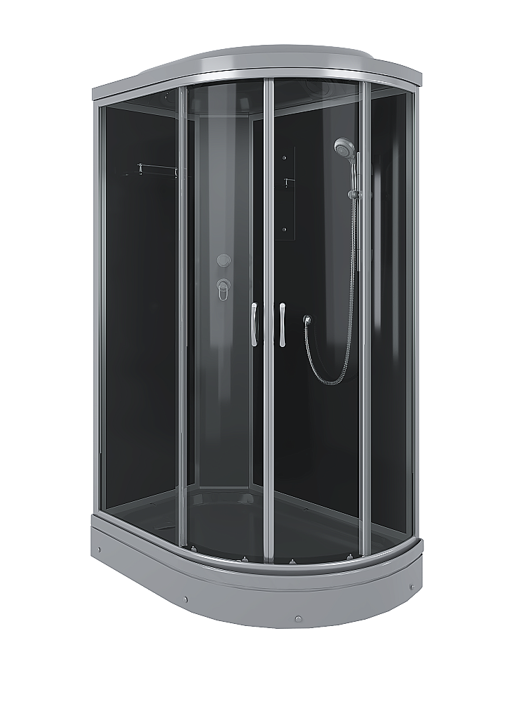 Душевая кабина Erlit ER3512PL-C2-RUS_GRAY 120х80 стекло тонированное/профиль серебристый, левосторонняя купить в интернет-магазине Sanbest