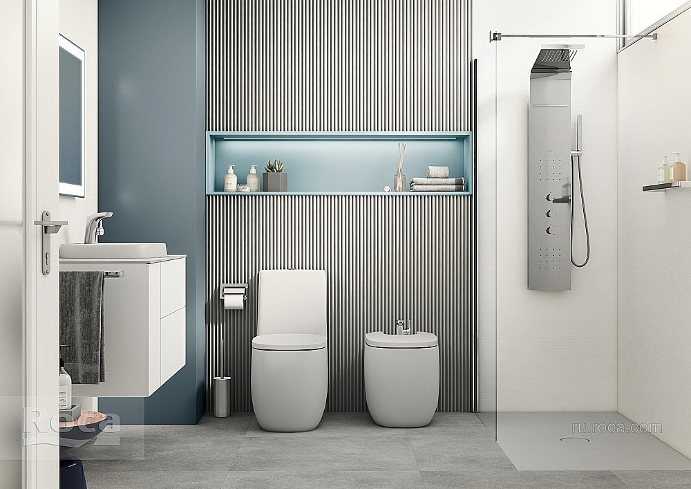 Биде напольное Roca Beyond 3570B8630 купить в интернет-магазине Sanbest