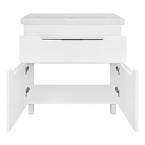 Тумба с раковиной Azario KANTRI 80/1Н CS00097256 белая для ванной в интернет-магазине Sanbest