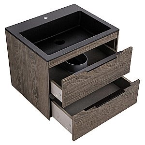 Тумба с раковиной Vincea Chiara 2D 600 R.Oak для ванной в интернет-магазине Sanbest