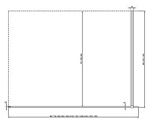 Душевое ограждение Ravak WALK-IN WALL ST 90/W SET-800 Wall стекло прозрачное/профиль черный купить в интернет-магазине Sanbest