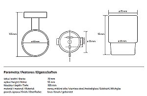 Стакан для зубных щеток Bemeta Neo 104110015 купить в интернет-магазине сантехники Sanbest