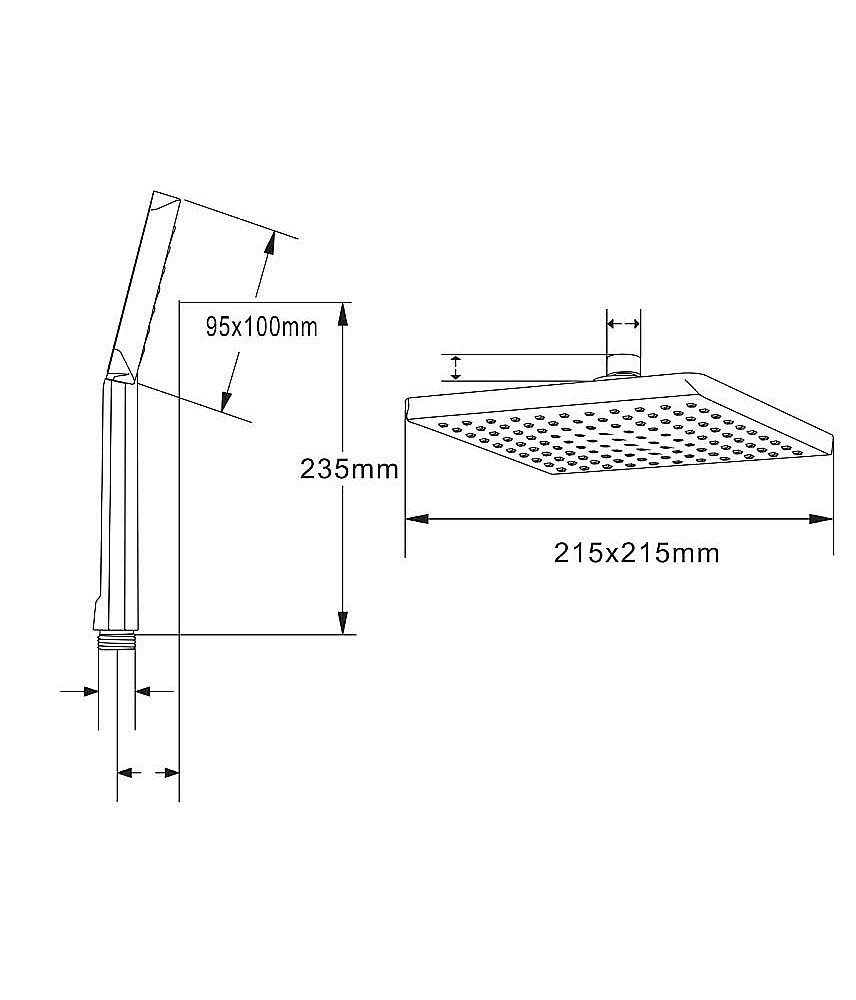 Душевая система Agger Right A2994000 хром купить в интернет-магазине сантехники Sanbest