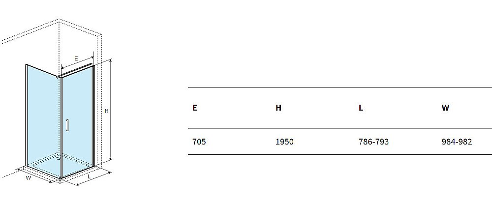 Душевой уголок Excellent Mazo 80х100 стекло прозрачное/профиль хром купить в интернет-магазине Sanbest