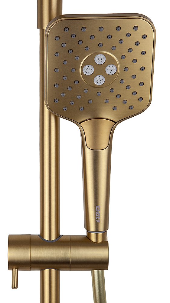Душевая система Kaiser Serio 05382-3 золото брашированное купить в интернет-магазине сантехники Sanbest