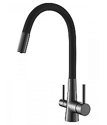 Смеситель для кухни Agger Elegant A3230355 оружейная сталь матовая купить в интернет-магазине сантехники Sanbest
