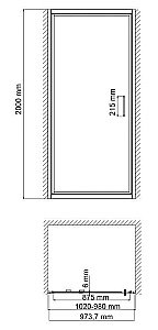 Душевая дверь WasserKRAFT Salm 27I12 100 купить в интернет-магазине Sanbest