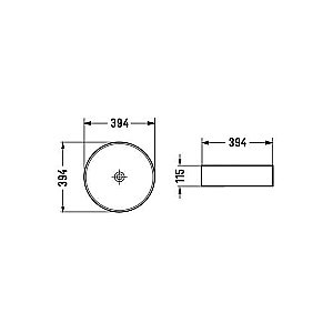 Раковина накладная Vincea 39 VBS-216MG серая матовая купить в интернет-магазине Sanbest