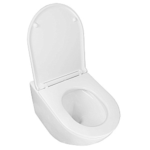 Унитаз подвесной Azario Pro PRO-0001 белый, безободковый, с крышкой микролифт купить в интернет-магазине Sanbest