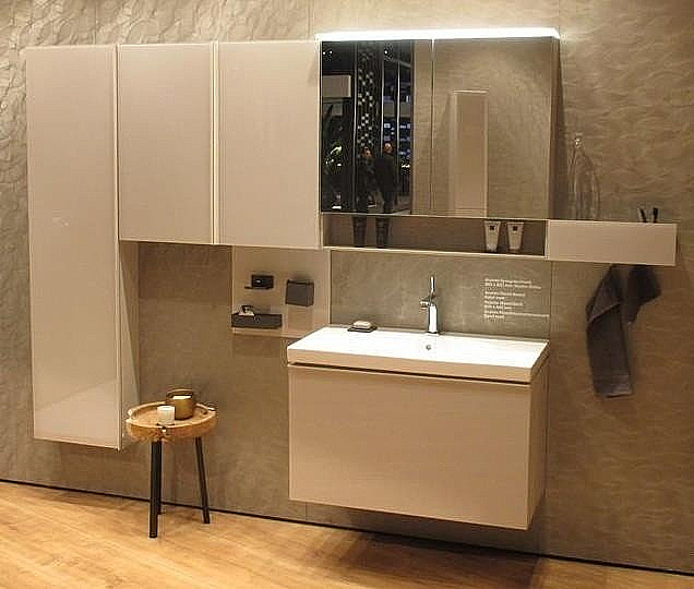 Шкаф-пенал Geberit Acanto 500.637.JL.2 45 бежевый для ванной в интернет-магазине сантехники Sanbest