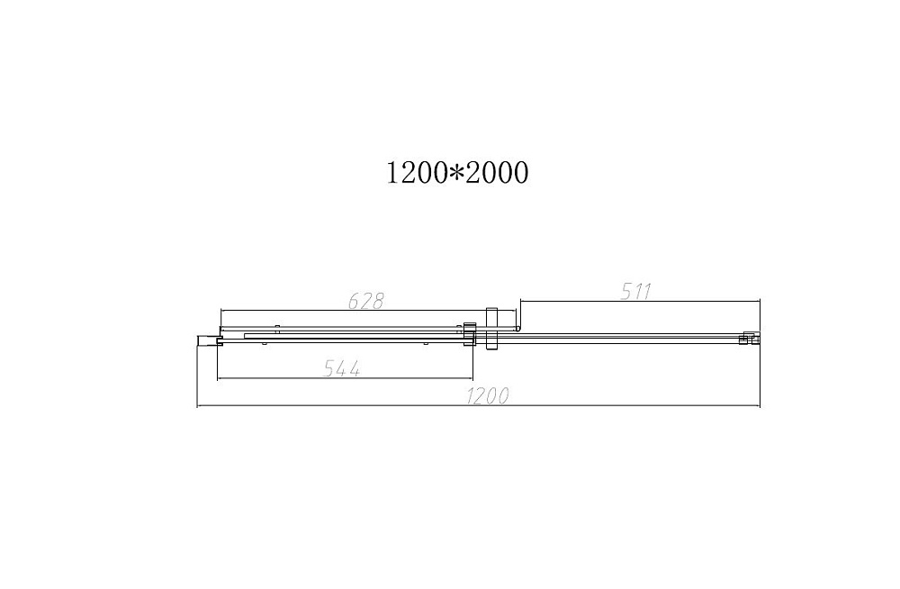 Душевая дверь Vincea DICE VDS-4D120CLB 120 черный/прозрачная купить в интернет-магазине Sanbest