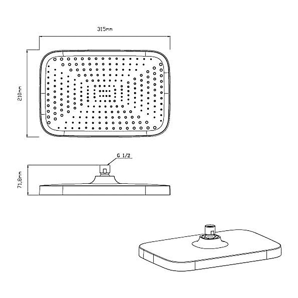 Душевая система Vincea VSFW-321MT1RCH хром купить в интернет-магазине сантехники Sanbest
