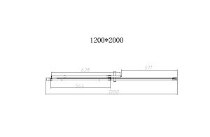 Душевая дверь Vincea DICE VDS-4D120CLB 120 черный/прозрачная купить в интернет-магазине Sanbest