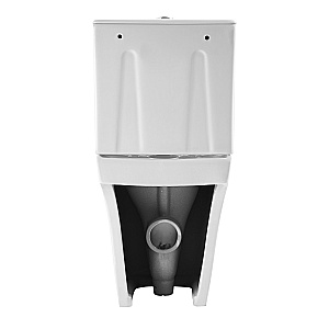 Напольный унитаз-компакт Black&White Gravity 6620W безободковый, слив-торнадо, с крышкой микролифт, с бачком, белый глянцевый купить в интернет-магазине Sanbest