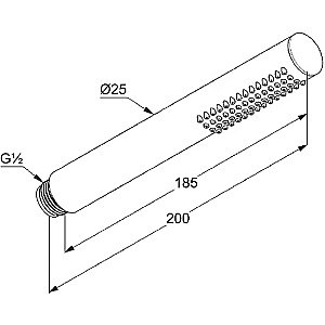 Душевая лейка Kludi Nova Fonte 39120N0-00 золото брашированное купить в интернет-магазине сантехники Sanbest