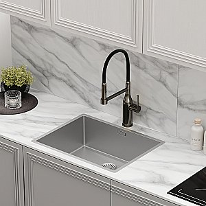 Смеситель для кухни Sancos Pride SC4011GG вороненая сталь купить в интернет-магазине сантехники Sanbest