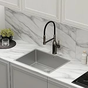 Смеситель для кухни Sancos Pride SC4011GG вороненая сталь купить в интернет-магазине сантехники Sanbest