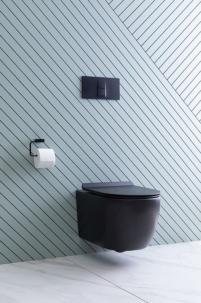 Унитаз подвесной Aquanet Rimless Cetus-BW BL-102N-WHT с крышкой микролифт, безободковый купить в интернет-магазине Sanbest