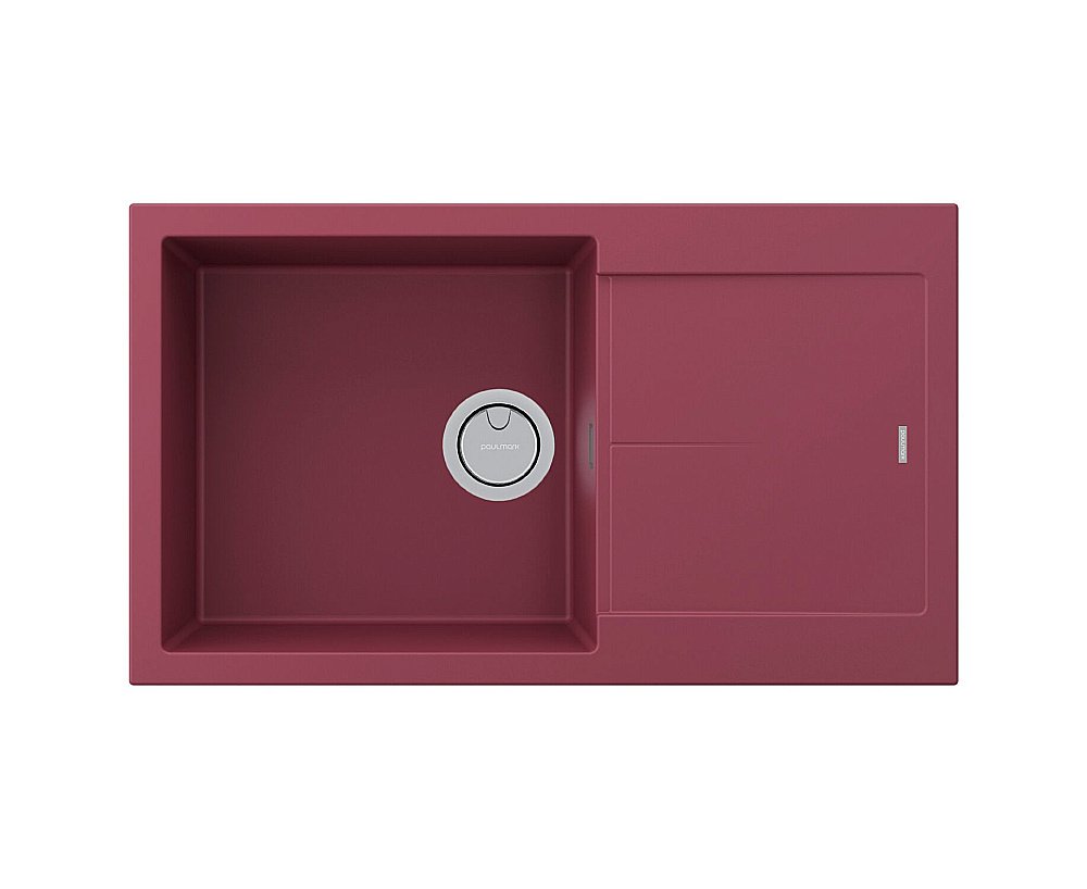 Кухонная мойка Paulmark Extensio 86 PM965644-ME красная матовая купить в интернет-магазине сантехники Sanbest