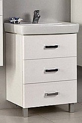 Тумба под раковину Акватон Америна 60 М белая глянцевая купить в интернет-магазине сантехники Sanbest