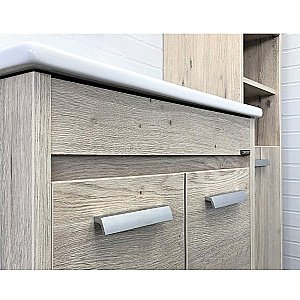 Тумба с раковиной Comforty Марио 00-00005206 60 дуб дымчатый для ванной в интернет-магазине Sanbest