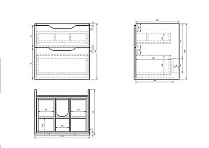 Тумба с раковиной Dreja Q 70 для ванной в интернет-магазине Sanbest