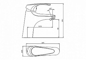 Смеситель для раковины Aquanet Practic AF100-10С купить в интернет-магазине сантехники Sanbest