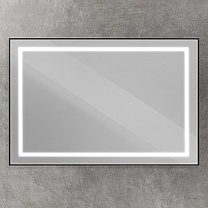 Зеркало BelBagno Kraft SPC-KRAFT-1200-800-SENS-NERO черный в ванную от интернет-магазине сантехники Sanbest