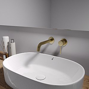 Смеситель для раковины Oliveeka Y OL-88869017-BG золото матовое купить в интернет-магазине сантехники Sanbest