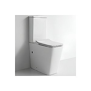 Унитаз напольный Ceramalux TR2170 белый, с крышкой микролифт, слив торнадо купить в интернет-магазине Sanbest