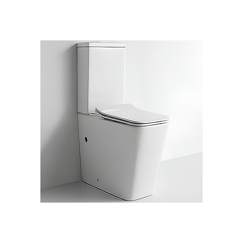 Унитаз напольный Ceramalux TR2170 белый, с крышкой микролифт, слив торнадо купить в интернет-магазине Sanbest