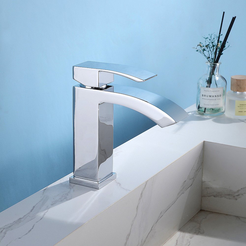 Смеситель для раковины ABBER Wasserfall AF8610 хром купить в интернет-магазине сантехники Sanbest