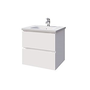 Тумба с раковиной Caprigo Sydney 60 с 2 ящиками белая для ванной в интернет-магазине Sanbest