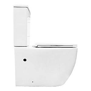 Унитаз напольный Azario Verona AZ-8301 белый, безободковый, с бачком, с крышкой микролифт, слив торнадо купить в интернет-магазине Sanbest