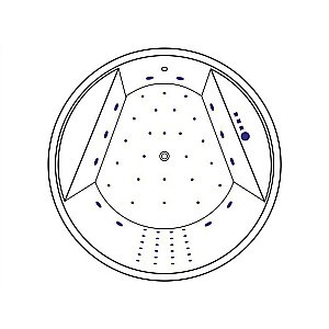 Ванна акриловая Excellent Great Arc NANO WAEX.GRE16.NANO.GL 160х160 белая с гидромассажем купить в интернет-магазине Sanbest