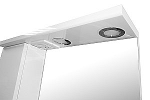 Зеркало со шкафом Loranto Стиль Соло CS00024779 60 белое, левостороннее купить в интернет-магазине сантехники Sanbest