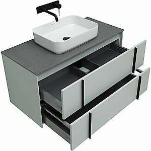 Тумба с раковиной Allen Brau Reality 100 1.32007.PWM папирус матовый для ванной в интернет-магазине Sanbest