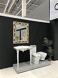 Чаша унитаза CREAVIT ANTIK AN360.001A0 с декором золото купить в интернет-магазине сантехники Sanbest