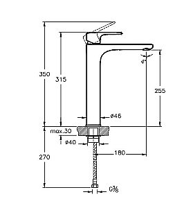 Смеситель для раковины VitrA Root Round A4270736EXP черный матовый купить в интернет-магазине сантехники Sanbest