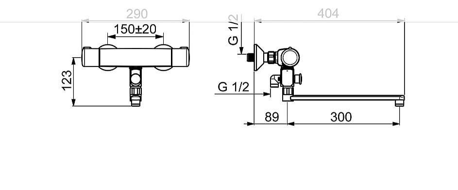 Смеситель для ванны Oras Nova 7446X купить в интернет-магазине сантехники Sanbest