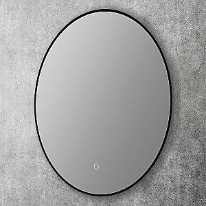 Зеркало Art&Max Sanremo AM-San-700-DS-F-Nero в ванную от интернет-магазине сантехники Sanbest