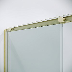 Душевая дверь Niagara Nova NG-44-9ASG 90 прозрачная/профиль брашированное золото купить в интернет-магазине Sanbest